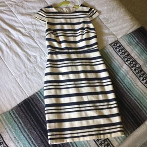 J crew striped dress